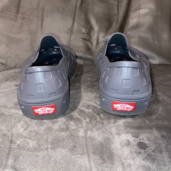 Vans Gray Perforated Slip-On Loafers - Picture 3 of 7